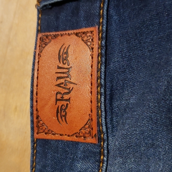 RAW 7 LADIES PLUS SZ 20 DISTRESSED CROPPED ANKLE JEANS - Picture 10 of 13